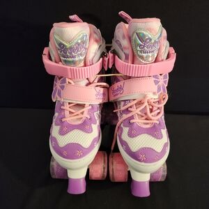 Pink and Purple Roller Skates